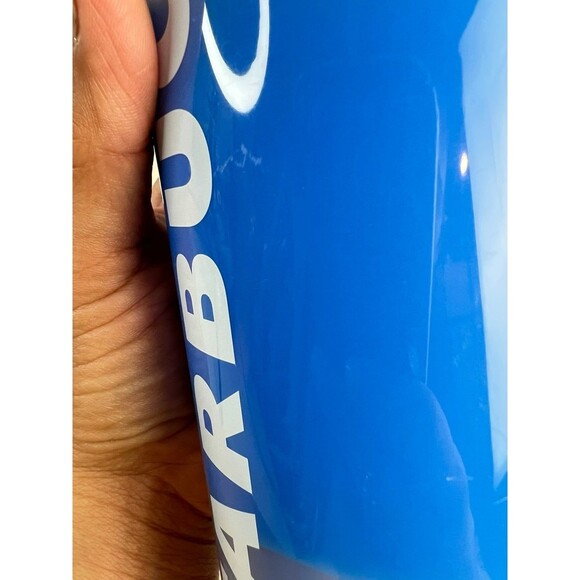Starbucks 2023 Spring Straw Topper Blue Wave Color Changing Tumbler 24 oz Cup - Picture 10 of 10